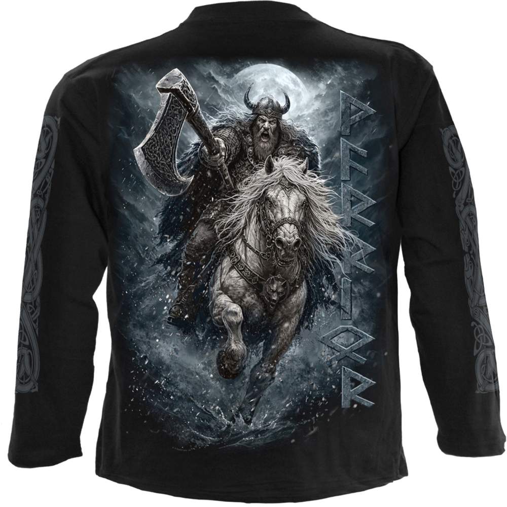 Spiral - Viking Rampage Longsleeve shirt - Zwart